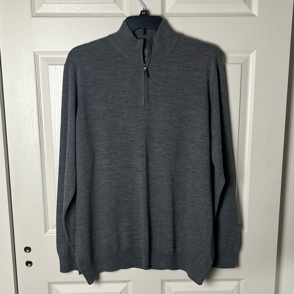 Thomas Dean quarter zip sweater